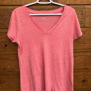 Pink v-neck t shirt!